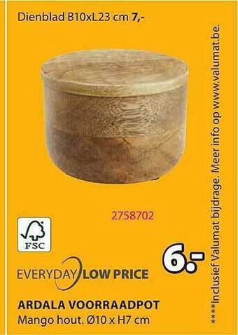 Jysk Ardala voorraadpot aanbieding