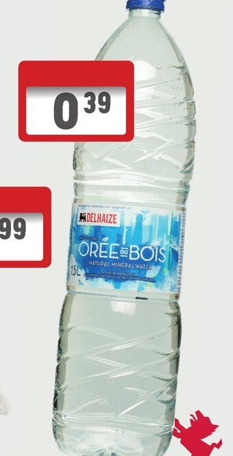 Delhaize Niet Bruisend Natuurlijk Mineraalwater aanbieding