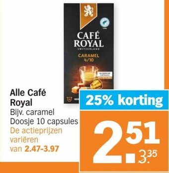 Albert Heijn Alle Café Royal aanbieding