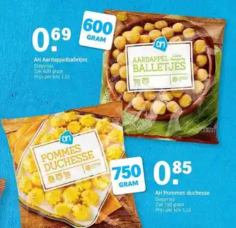 Ah Aardappelballetjes, Ah Pommes Duchesse 600 gram