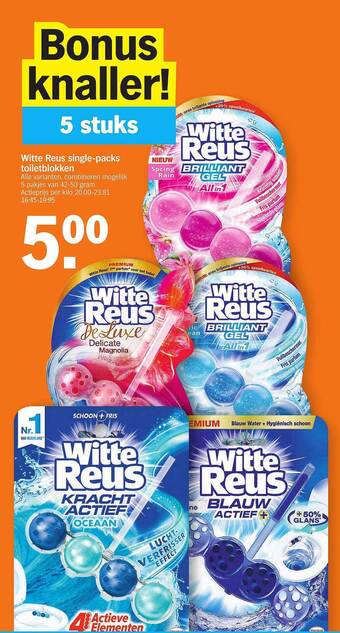 Albert Heijn Witte reus single-packs toiletblokken aanbieding