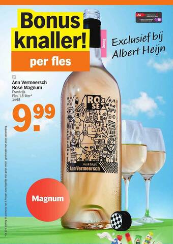 Albert Heijn Ann vermeersch rosé magnum frankrijk aanbieding