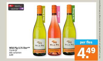 Albert Heijn Wild pig 0.75 liter aanbieding