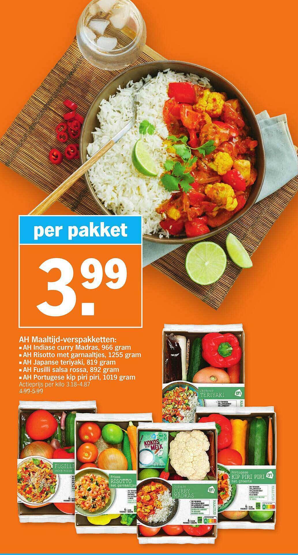 Ah Maaltijd-verspakketten Promotie Bij Albert Heijn