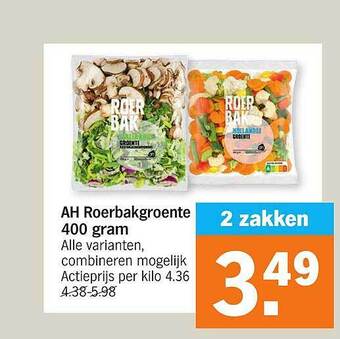Albert Heijn Ah roerbakgroente 400 gram aanbieding