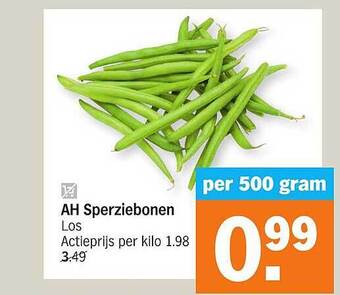 Albert Heijn Ah sperziebonen aanbieding