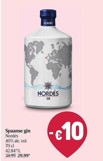 Delhaize Spaanse gin nordés aanbieding