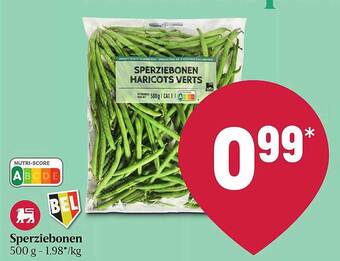Delhaize Sperziebonen aanbieding