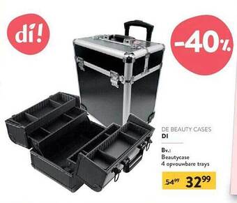 Di Di beautycase 4 opvouwbare trays aanbieding
