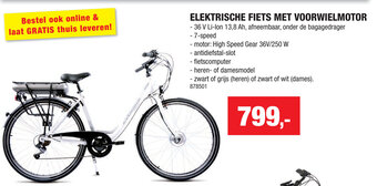 Hubo Elektrische Fiets Met Voorwielmotor aanbieding