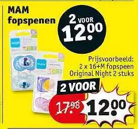 Kruidvat Mam Fopspenen aanbieding