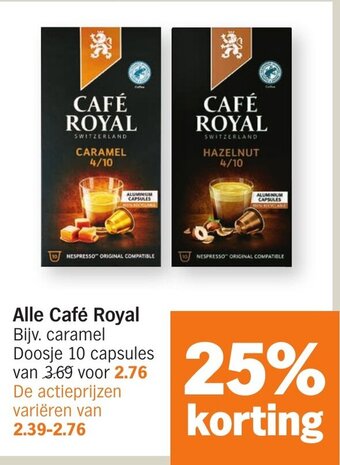 Albert Heijn Alle Café Royal aanbieding