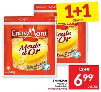 Entremont meule d`or geraspte kaas 500 g