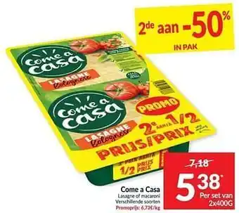 Intermarché Come a casa lasagne of macaroni 400 g aanbieding