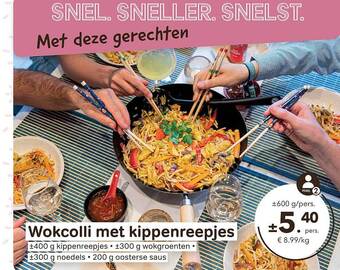 Bon Ap Wokcolli met kippenreepjes aanbieding