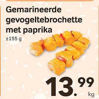 Bon Ap Gemarineerde gevogeltebrochette met paprika aanbieding