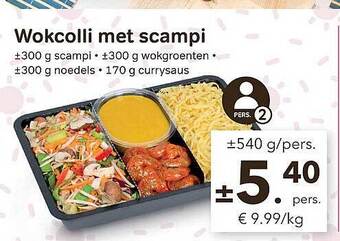 Bon Ap Wokcolli met scampi aanbieding