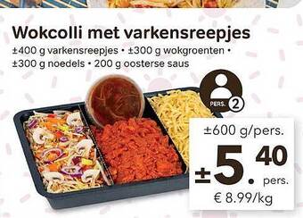 Bon Ap Wokcolli met varkensreepjes aanbieding