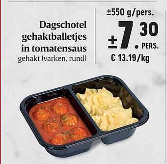 Dagschotel gehaktballetjes in tomatensaus