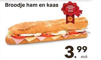 Bon Ap Broodje ham en kaas aanbieding