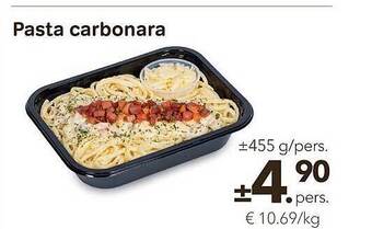 Bon Ap Pasta carbonara aanbieding