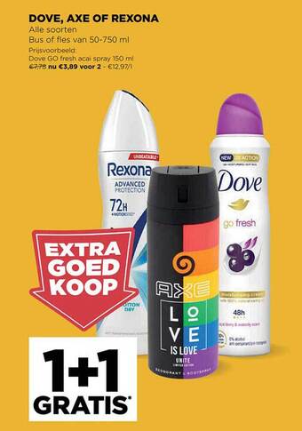 Dove, axe of rexona