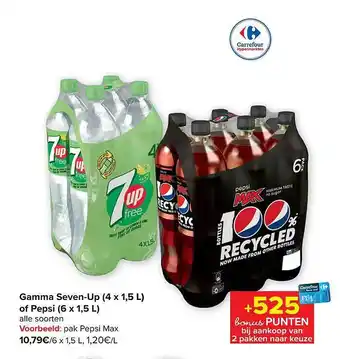 Carrefour Gamma seven-up o pepsi aanbieding