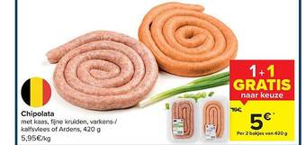 Carrefour Chipolata aanbieding