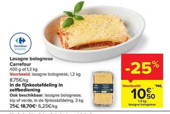 Carrefour Lasagne bolognese carrefour aanbieding