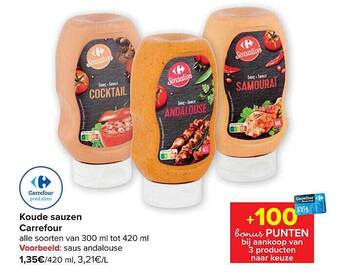 Carrefour Koude sauzen carrefour aanbieding
