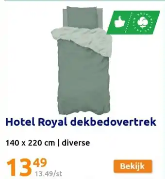 Action Hotel Royal dekbedovertrek 140 x 220 cm aanbieding