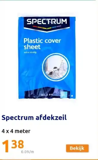 Action Spectrum Afdekzeil 4 x 4 meter aanbieding
