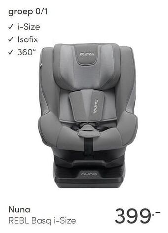 Baby & Tiener Nuna rebl basq i-size aanbieding