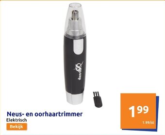 Action Neus- en oorhaartrimmer Elektrisch aanbieding