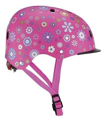 Globber kinderfietshelm Elite Lights Flower