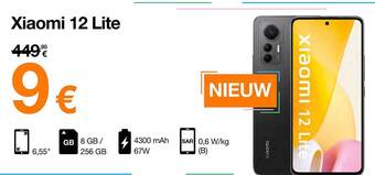 Orange Xiaomi 12 lite aanbieding