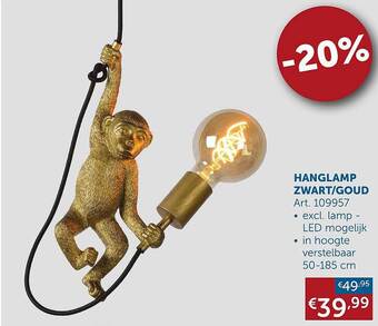 Zelfbouwmarkt Hanglamp aanbieding