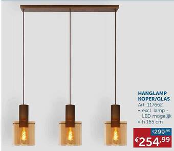 Zelfbouwmarkt Hanglamp aanbieding
