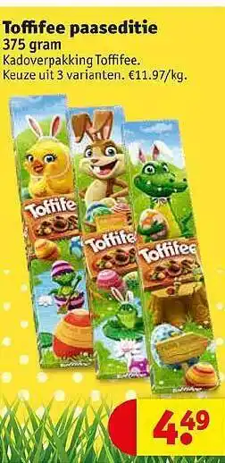 Kruidvat Toffifee Paaseditie 375 gram aanbieding