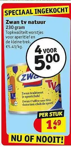 Zwan Tv Natuur 230 gram
