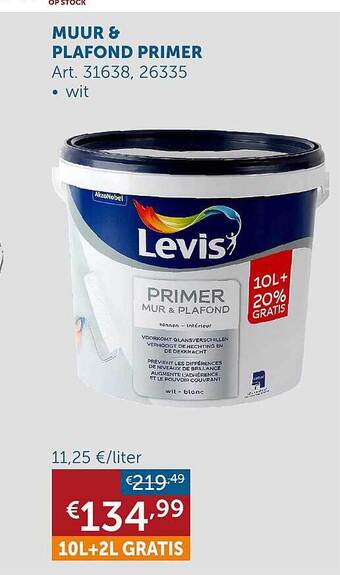 Zelfbouwmarkt Muur & plafond primer aanbieding
