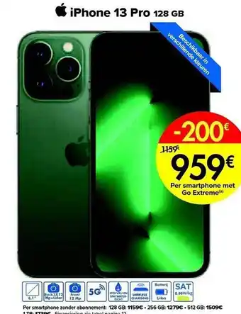 Carrefour Iphone 13 pro 128 gb aanbieding