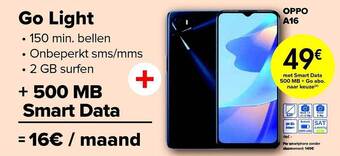 Carrefour Oppo a16 aanbieding