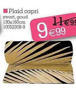 Yess Plaid capri zwart goud aanbieding