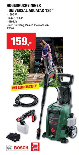 Hubo Hogedrukreiniger aanbieding