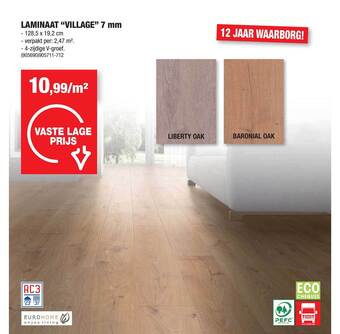 Hubo Laminaat aanbieding