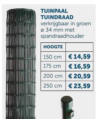 Zelfbouwmarkt Tuinpaal tuindraad aanbieding