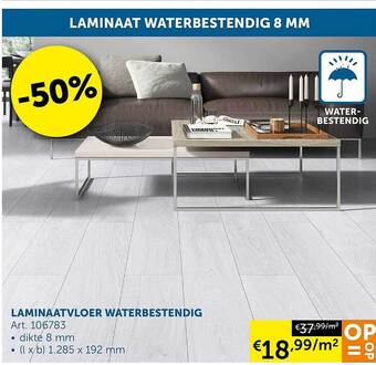Zelfbouwmarkt Laminaatvloer waterbestendig aanbieding