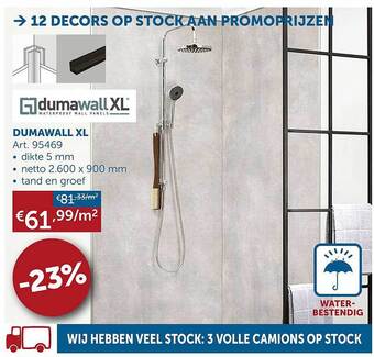 Zelfbouwmarkt Dumawall xl aanbieding