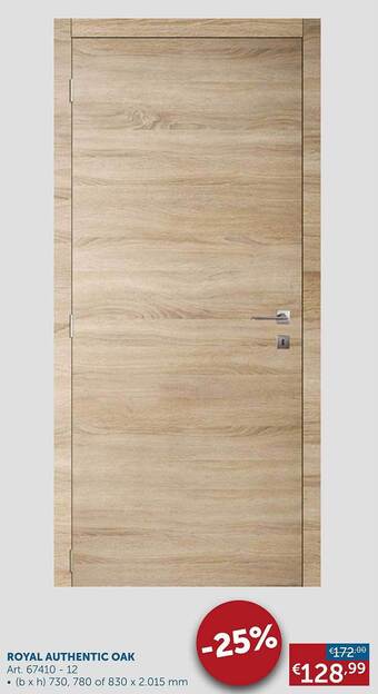 Zelfbouwmarkt Royal authentic oak aanbieding